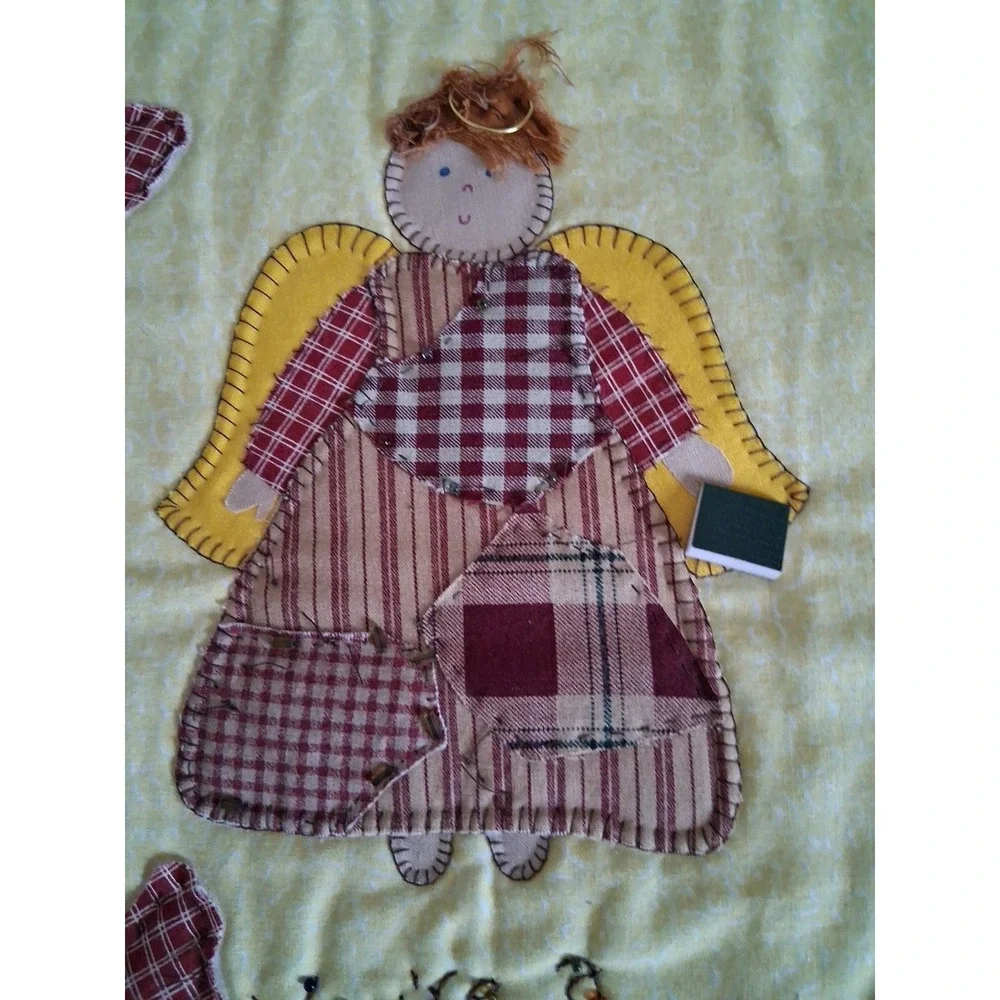 2 Handmade Cute Heavenly Angel Wall Hangers or Small Table decorations‎